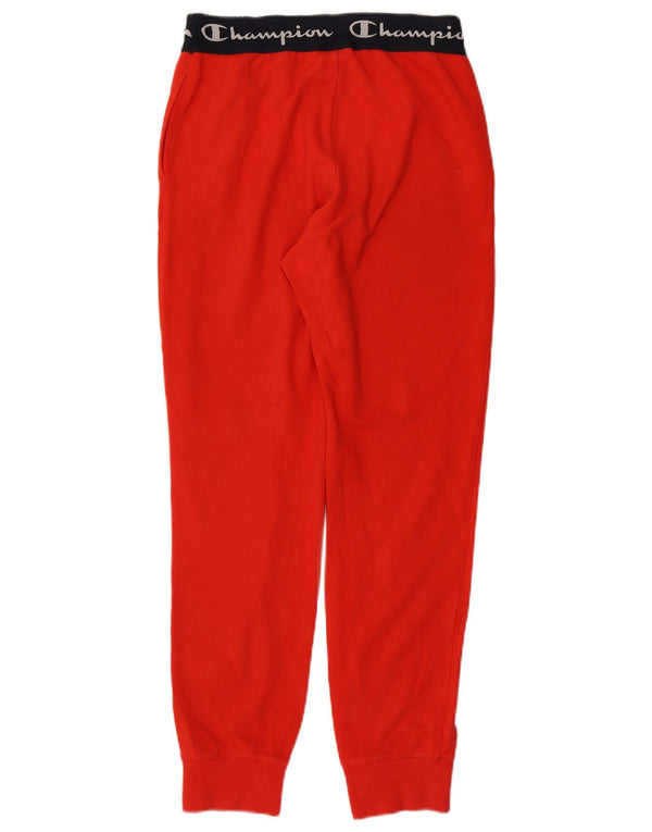 Champion Womens træningsdragt Bukser Joggers UK 12 Medium Red Colourblock