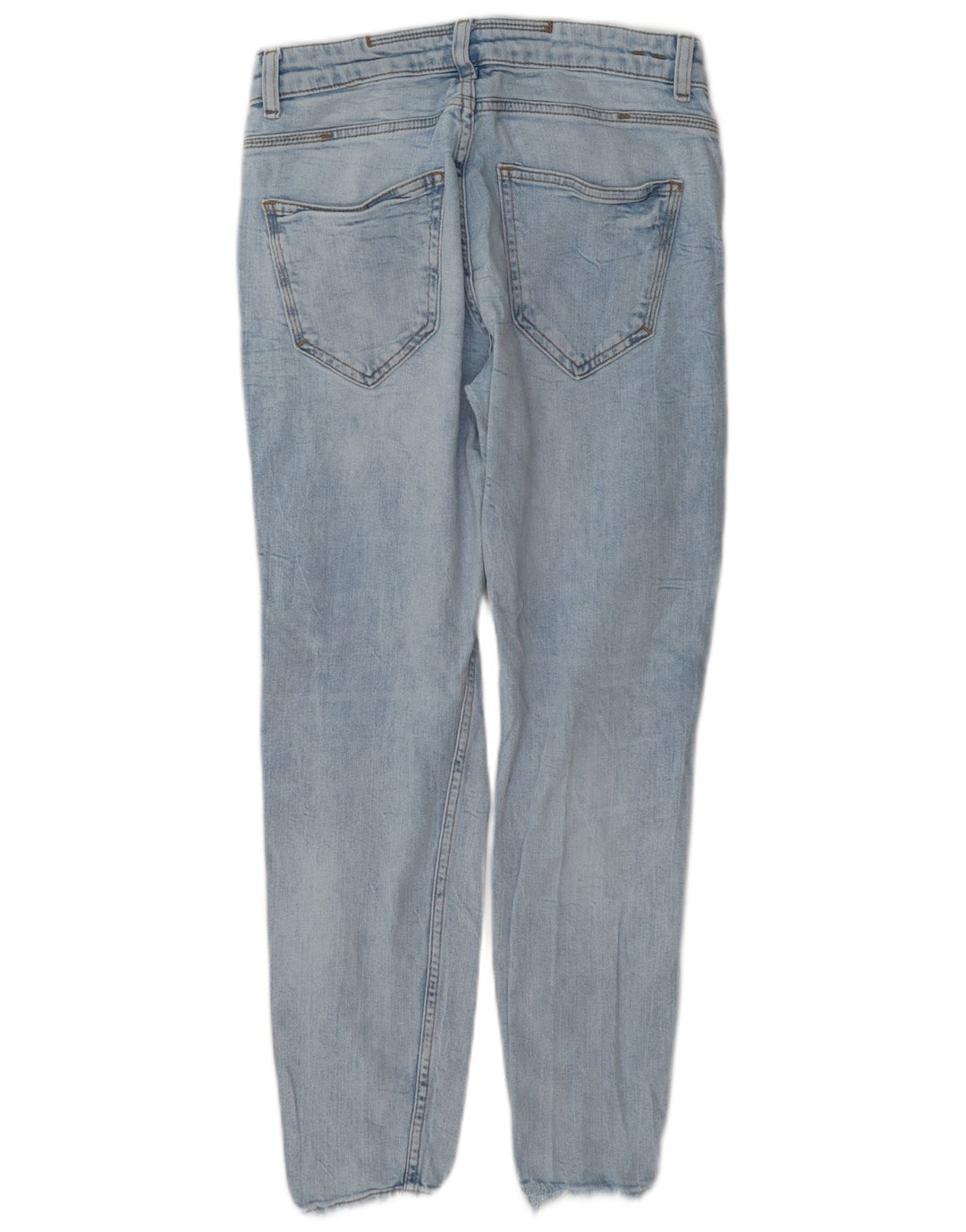 Zara Herre Distressed Slim Jeans EU 38 Small W30 L27 Blue