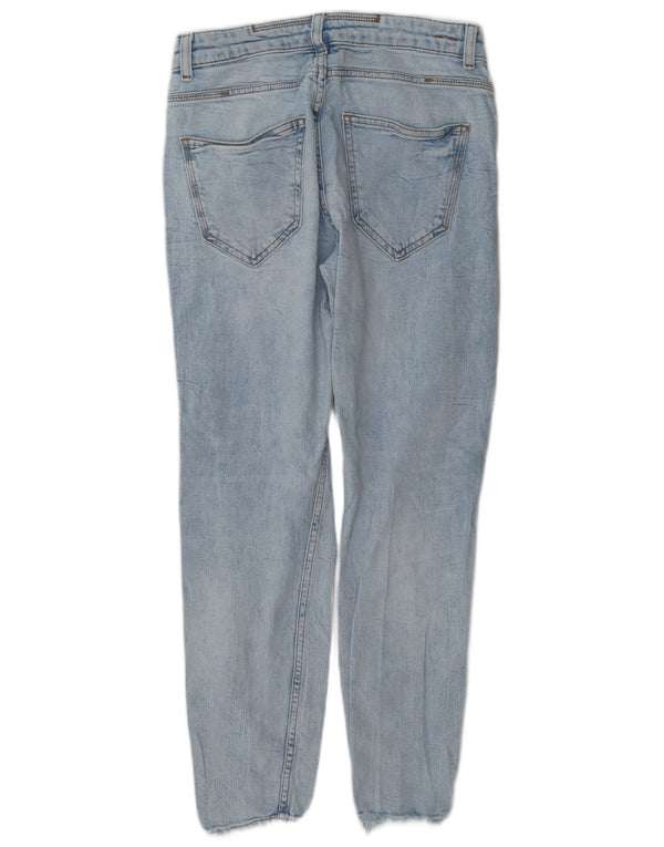 Zara Herre Distressed Slim Jeans EU 38 Small W30 L27 Blue