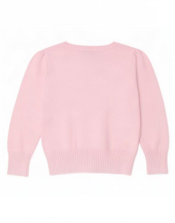 Ralph Lauren Girl Cardigan Sweater 3-4 år Pink Bomuld
