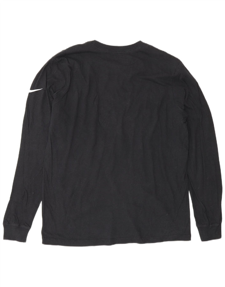 Nike Herre Las Vegas Raiders Grafisk Top Langærmet Medium Sort Bomuld