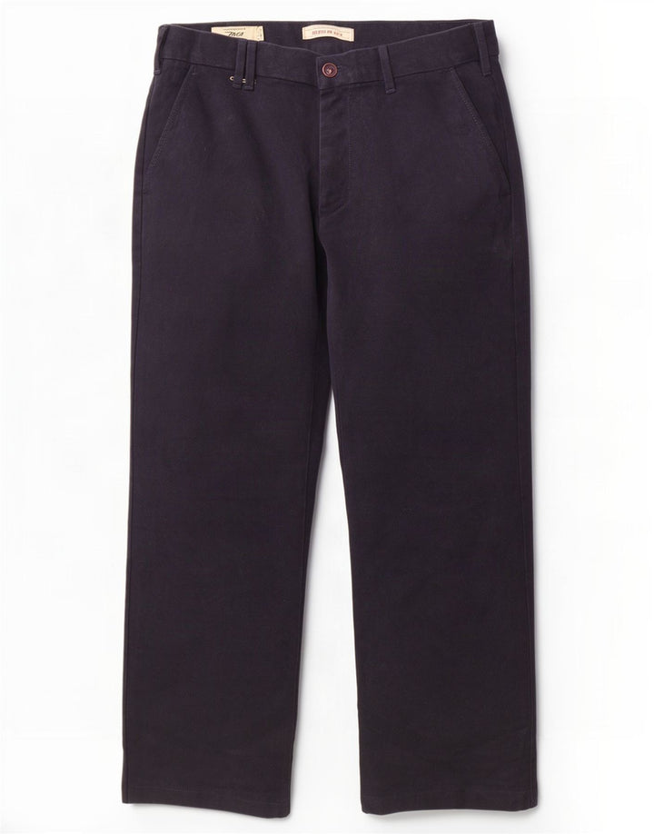 Marlboro Classics Straight Chino-bukser til mænd W34 L28 Marineblå