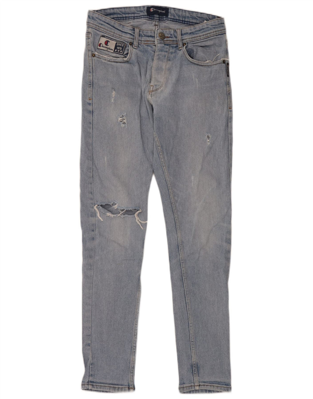 Champion Herre Distressed Skinny Jeans W30 L30 Blå