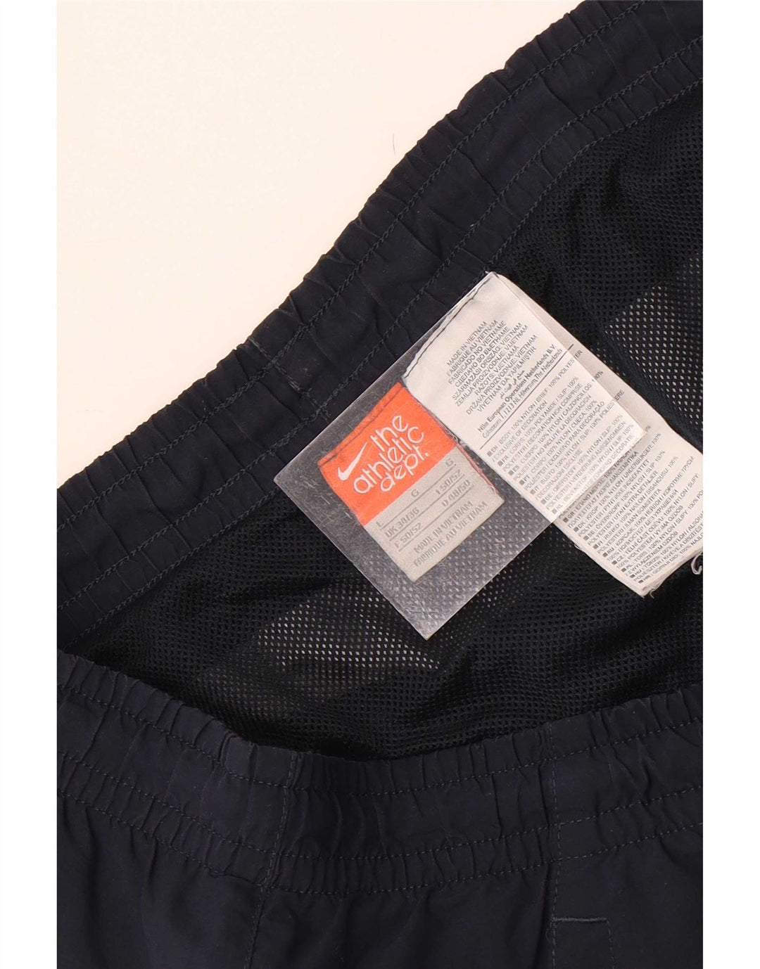 Nike Badeshorts til mænd Large Navy Blue Colourblock Nylon
