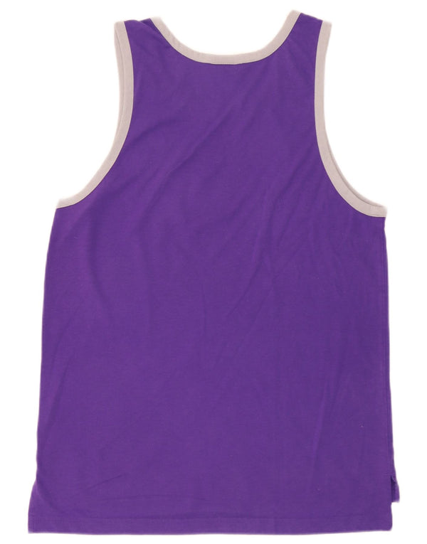 Adidas Herre Los Angeles Lakers Grafisk Vest Top Medium Lilla Polyester