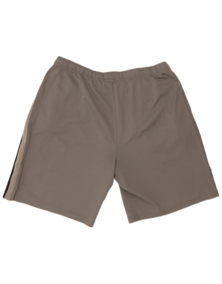Nike Sportshorts til mænd, store gråstribede polyester