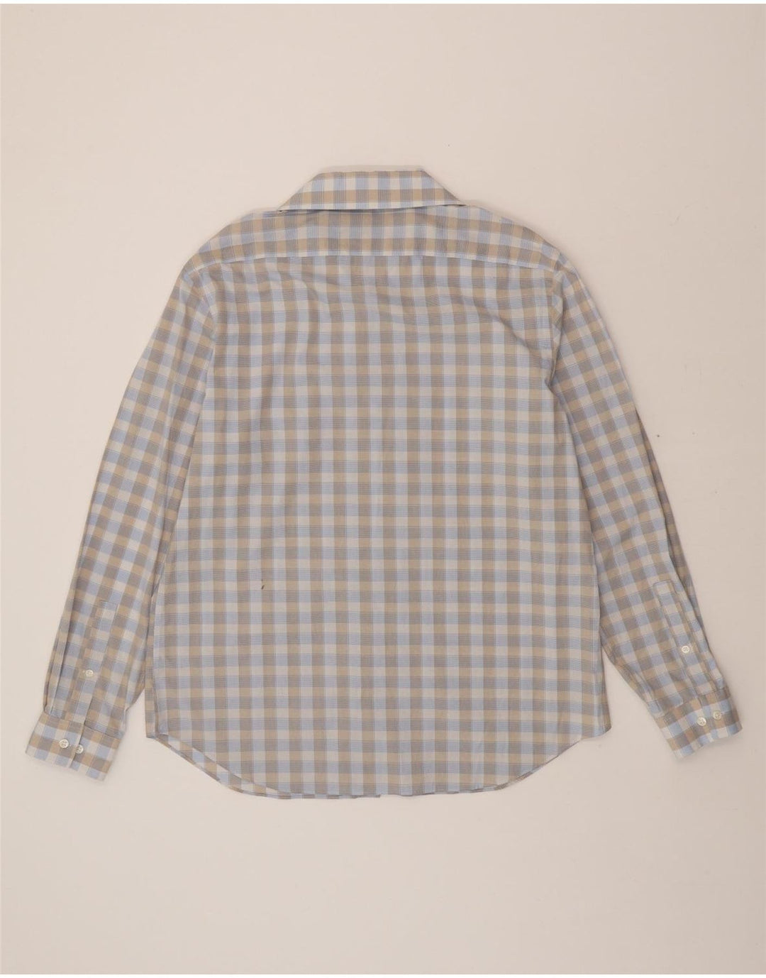 MICHAEL KORS Mens Slim Fit Shirt Size 17 XL Blue Check Cotton Vintage Michael Kors and Second-Hand Michael Kors from Messina Hembry 