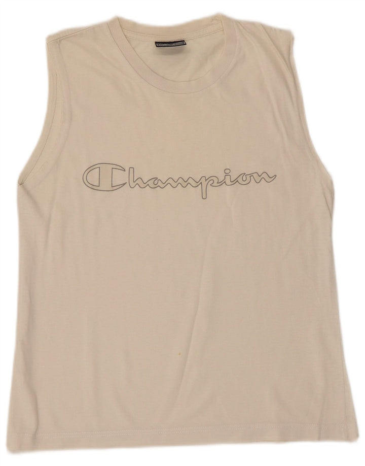 Champion Drenge Grafisk Vest Top 11-12 år Beige