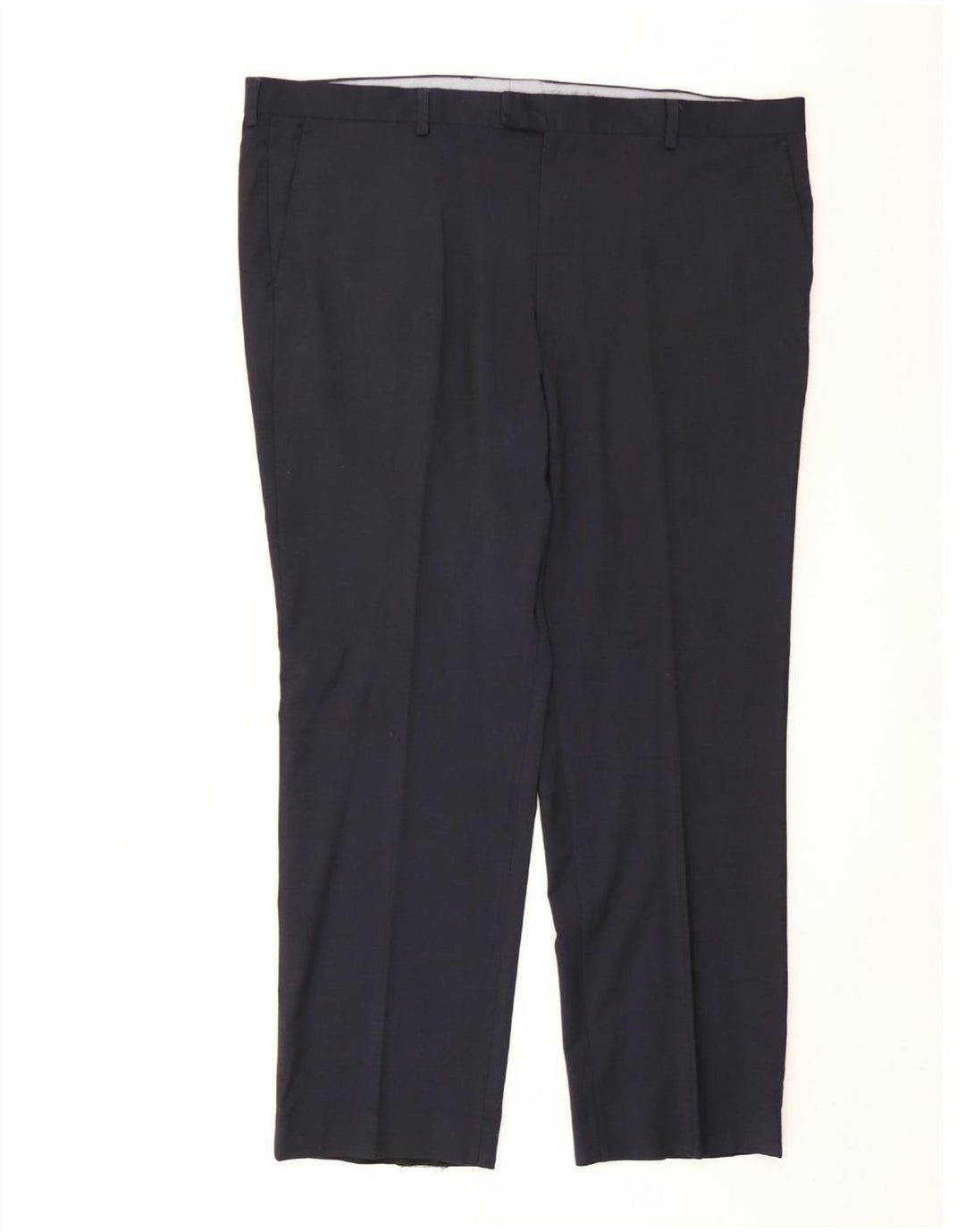 Marks & Spencer Herre Regular Fit Suit Bukser W44 L31 Marineblå Uld