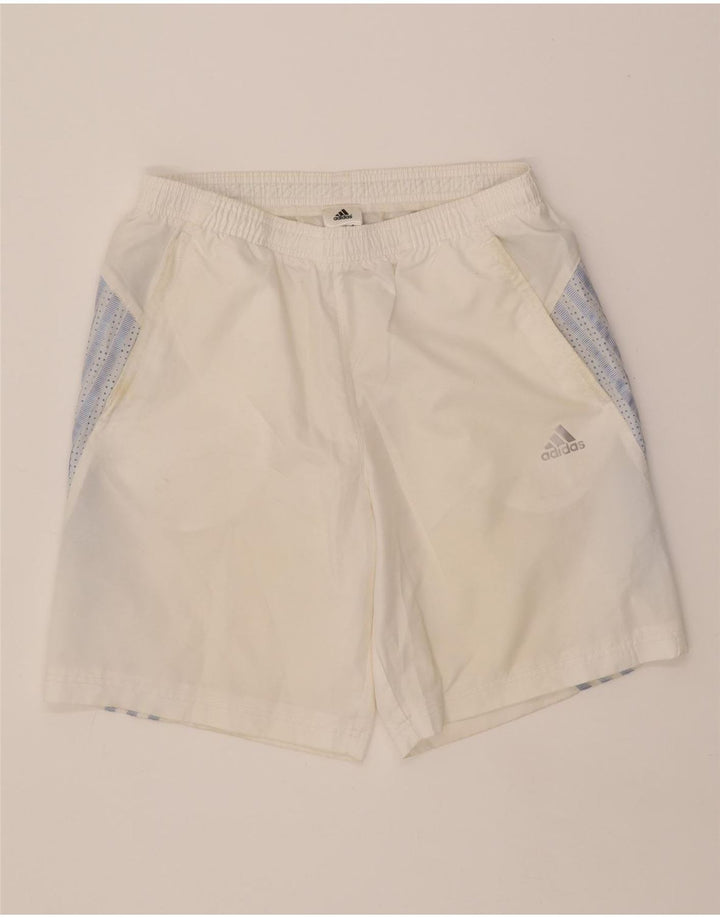 ADIDAS Mens Sport Shorts Medium  White Polyester Vintage Adidas and Second-Hand Adidas from Messina Hembry 
