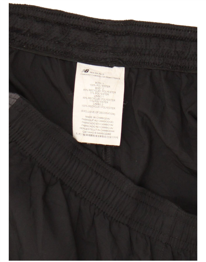 New Balance Sportsshorts til mænd Large Black Colourblock Polyester