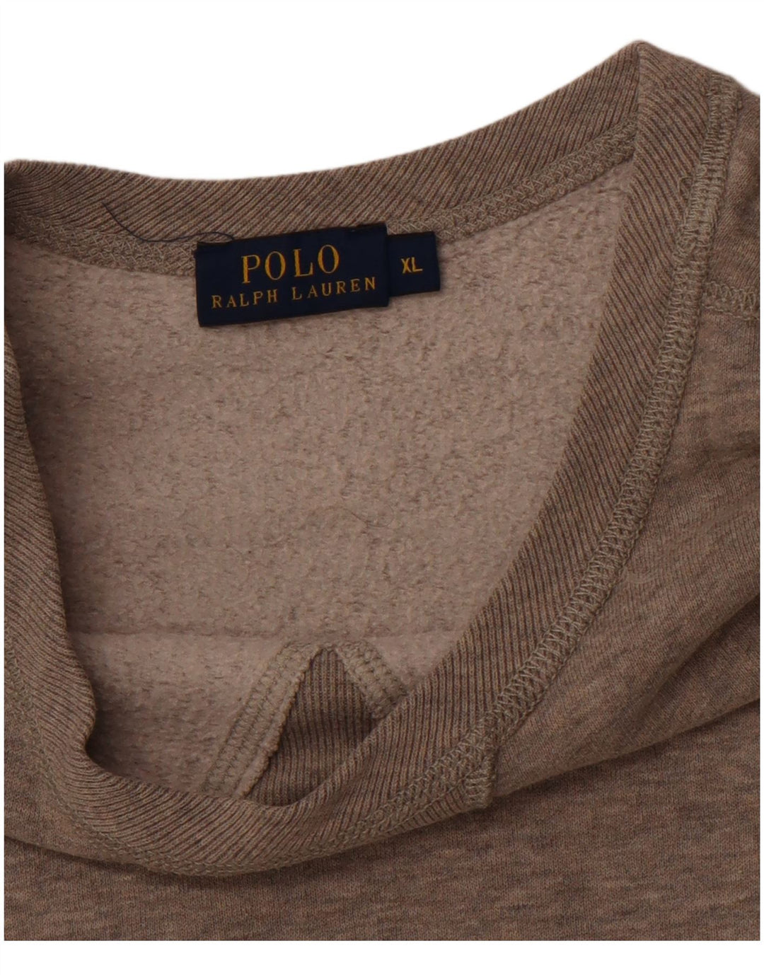 Polo Ralph Lauren Dame Crop Sweatshirt Jumper UK 18 XL Beige