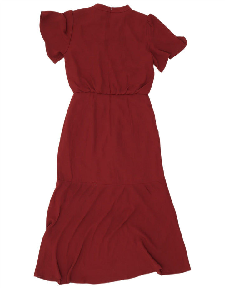 Oasis Dame Maxikjole UK 8 Small Bourgogne Polyester