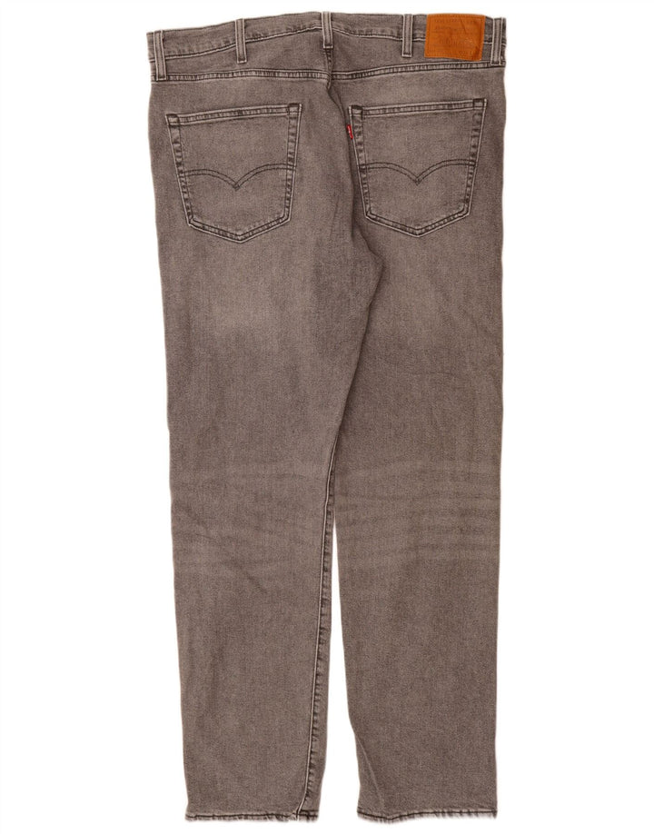 Levi's Herre 502 tilspidsede jeans W38 L34 Grå bomuld