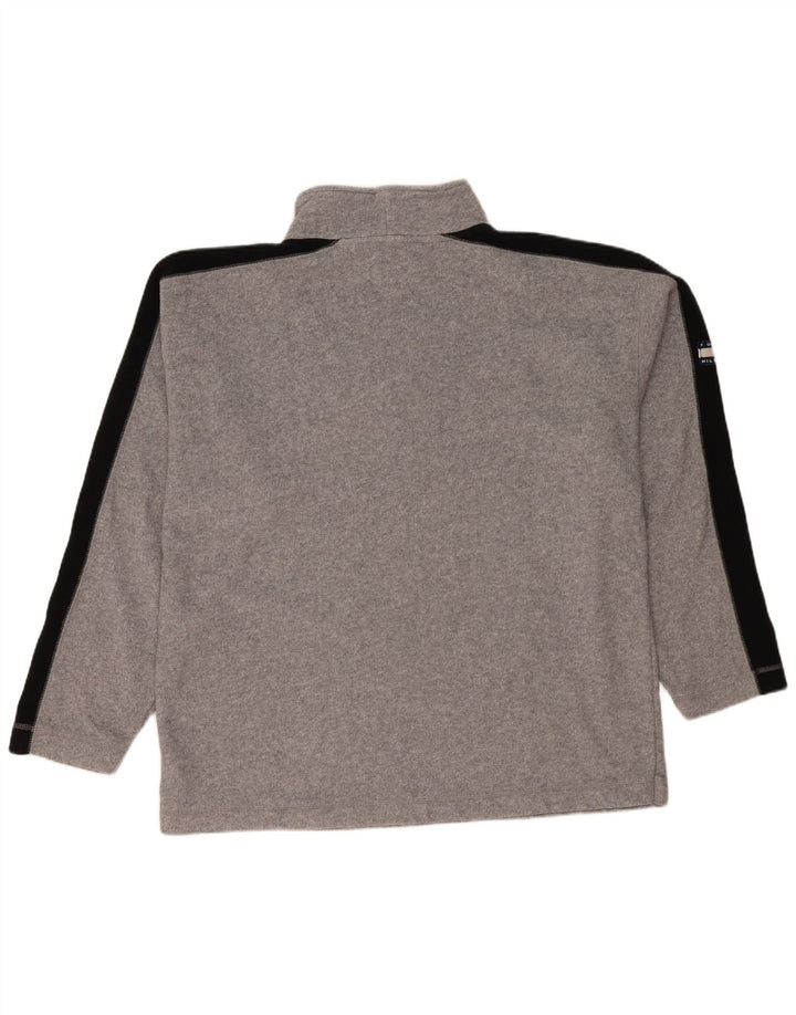 Tommy Hilfiger Fleece Jumper med lynlås til mænd 2XL Grå Colourblock Polyester