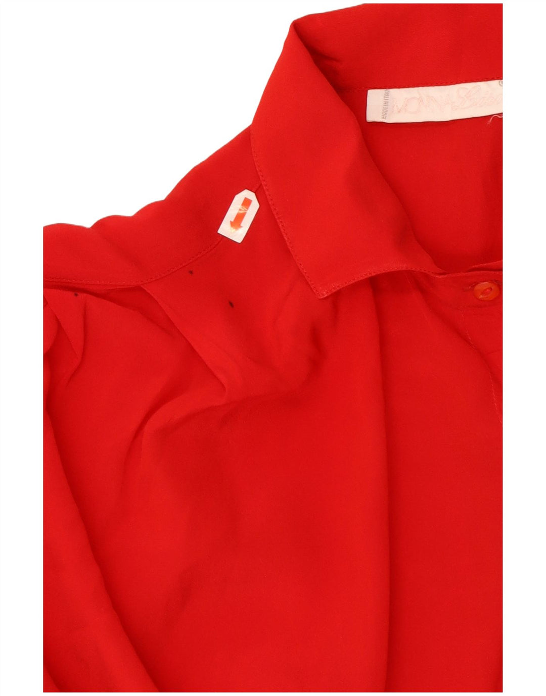 Vintage dameskjorte bluse IT 46 Large Red