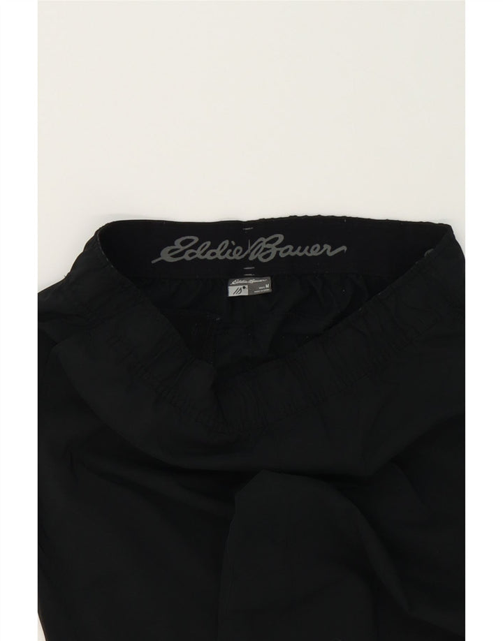 EDDIE BAUER Mens Tracksuit Trousers Joggers Medium Black Polyester Vintage Eddie Bauer and Second-Hand Eddie Bauer from Messina Hembry 