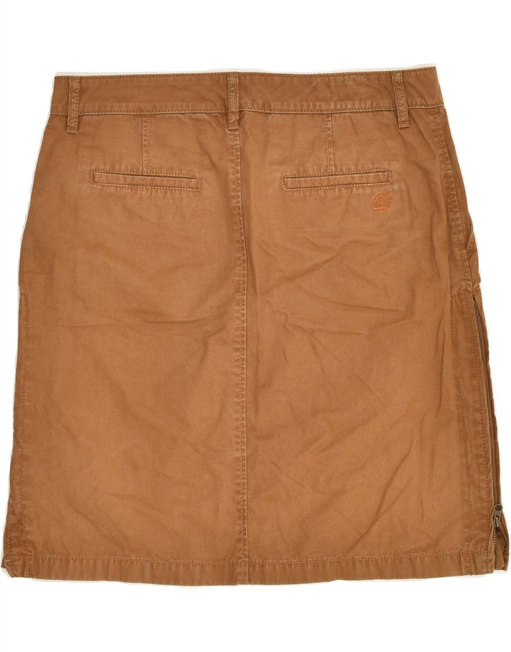 TIMBERLAND Womens Straight Skirt UK 12 Medium W32 Brown Cotton | Vintage Timberland | Thrift | Second-Hand Timberland | Used Clothing | Messina Hembry 