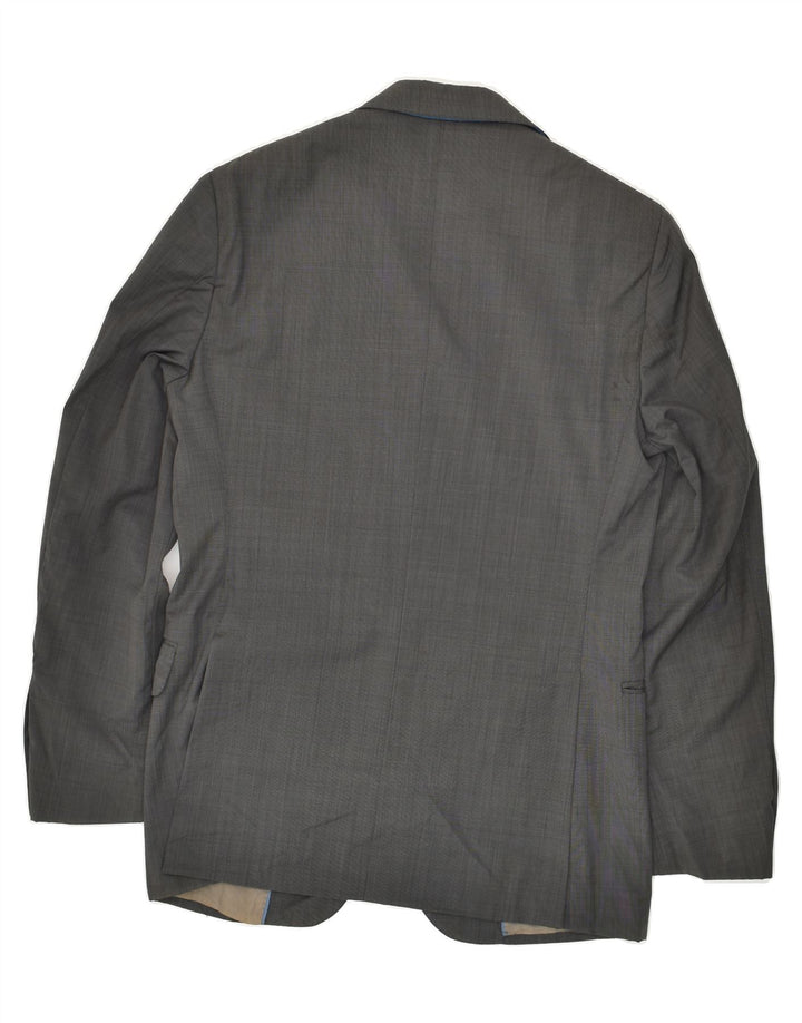 MASSIMO DUTTI Mens 2 Button Blazer Jacket UK 38 Medium Grey | Vintage Massimo Dutti | Thrift | Second-Hand Massimo Dutti | Used Clothing | Messina Hembry 