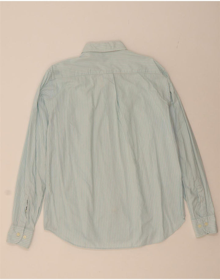 WOOLRICH Mens Shirt Large Blue Striped Cotton Vintage Woolrich and Second-Hand Woolrich from Messina Hembry 