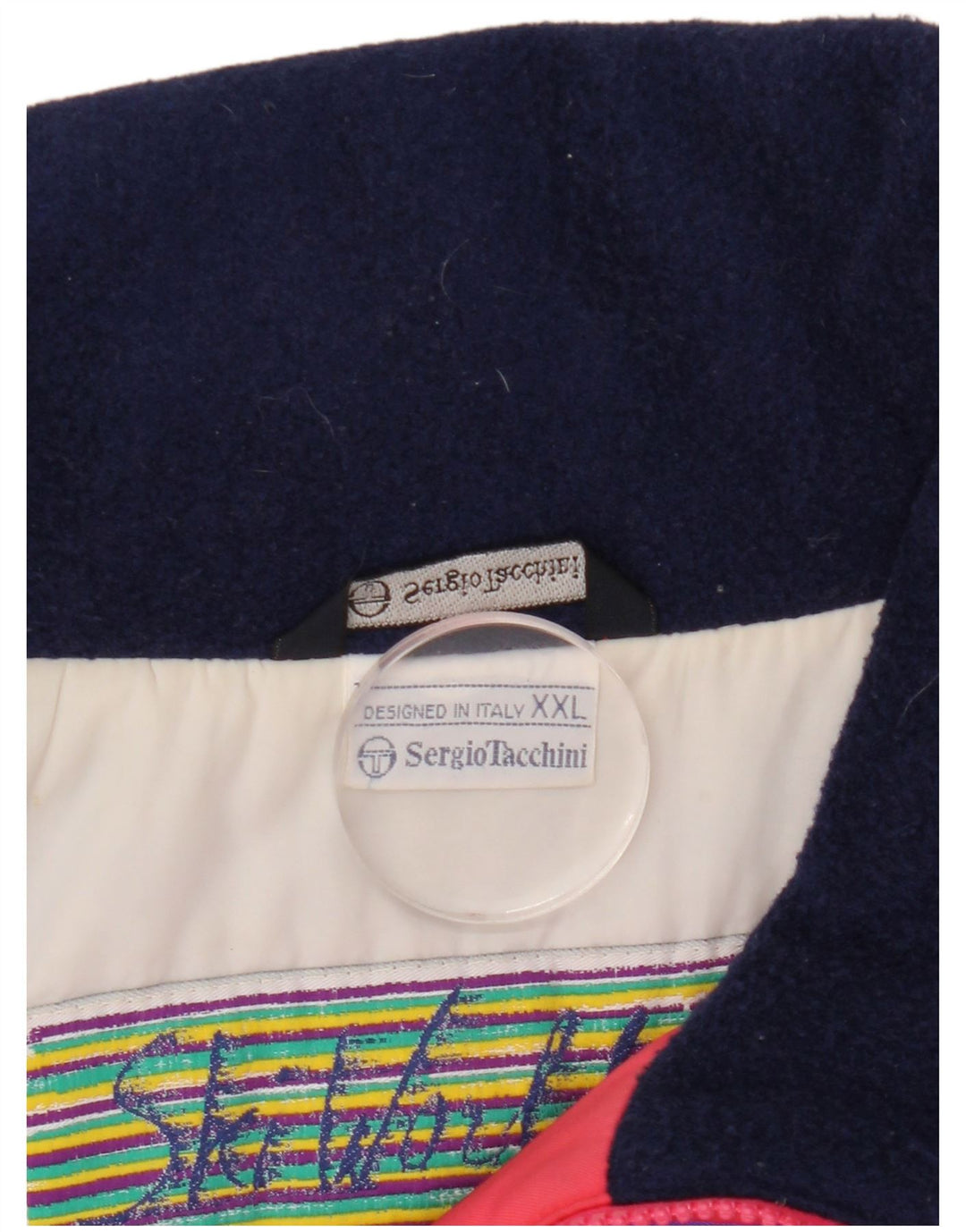 Sergio Tacchini Herre Skijakke UK 44 2XL Rød Colourblock Polyamid