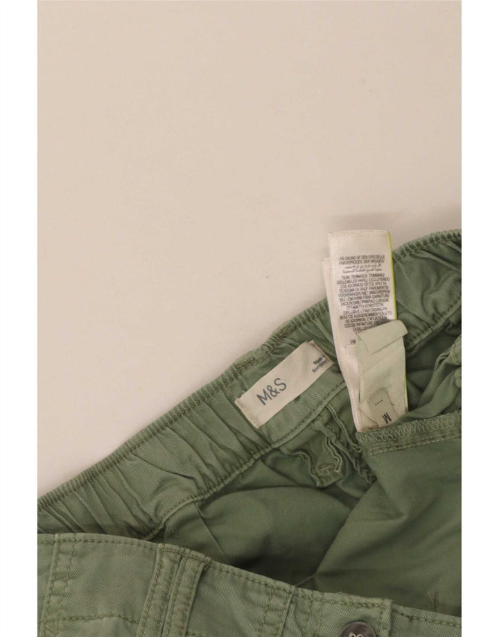 Marks & Spencer Dame Crop Cargo Bukser Medium W26 L23 Grøn Lyocell