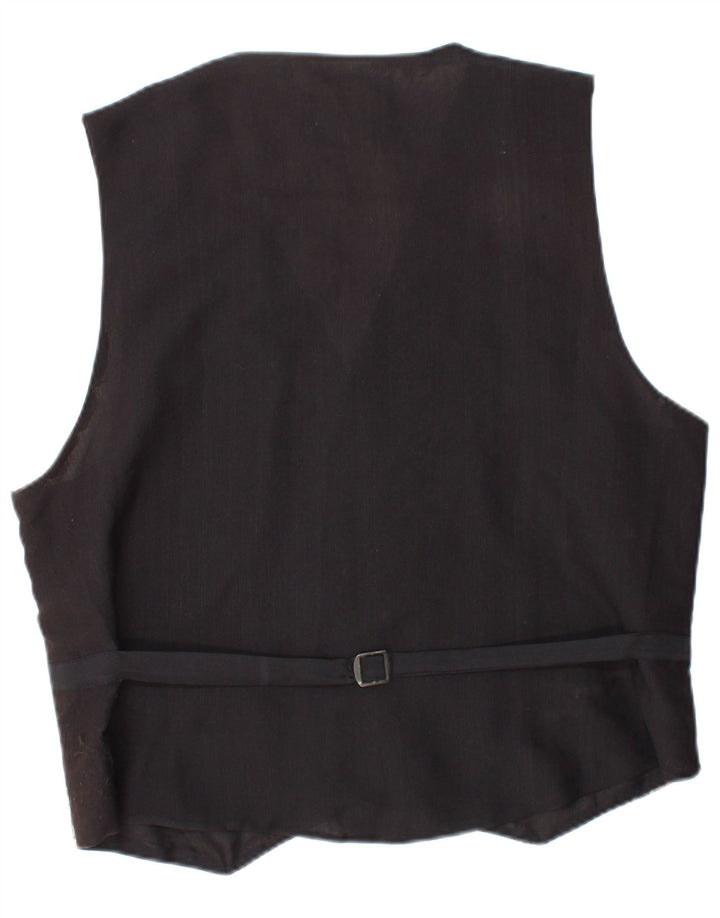 VINTAGE Herre abstrakt mønster vest 2XL flerfarvet