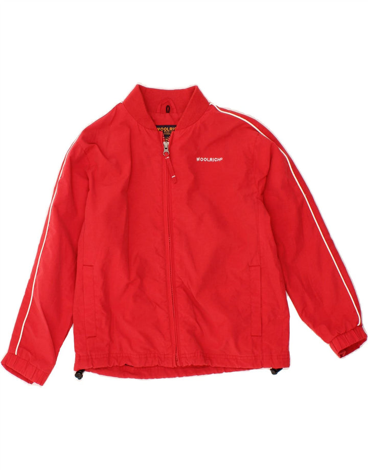 WOOLRICH Boys Bomber Jacket 7-8 Years Red Cotton Vintage Woolrich and Second-Hand Woolrich from Messina Hembry 