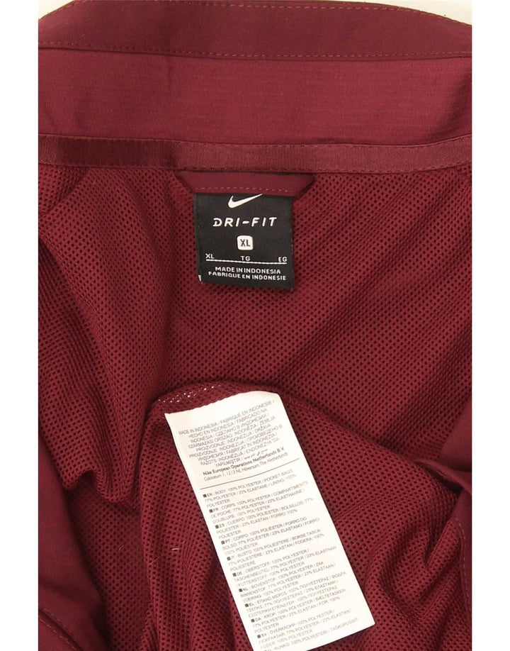 Nike Herre Barcelona træningsdragt Topjakke XL Burgundy Colourblock Polyester