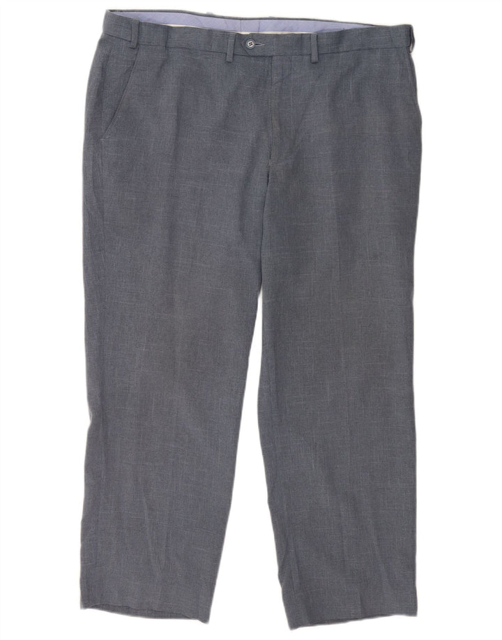 Marks & Spencer Herre Regular Fit Suit Bukser W40 L29 Marineblå polyester