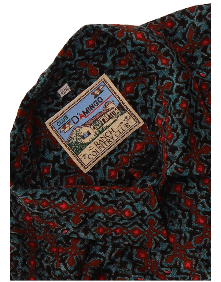 Club D'Amingo Dame Oversized Skjorte IT 45/46 Stor Flerfarvet Geometrisk