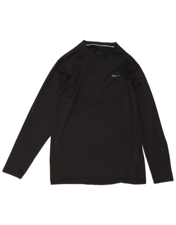 Reebok Herre Top Langærmet Lille Sort Polyester