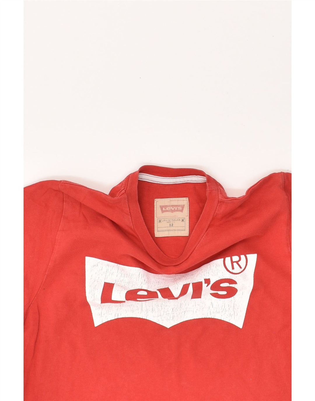 LEVI'S Boys Graphic T-Shirt Top 11-12 Years Red Cotton | Vintage Levi's | Thrift | Second-Hand Levi's | Used Clothing | Messina Hembry 