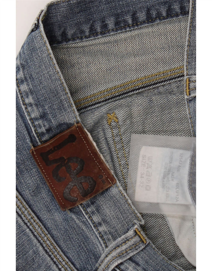 Lee Herre Nash Straight Jeans W34 L32 Blå Bomuld