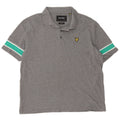 Lyle & Scott Herre afslappet pasform poloskjorte mellemgrå Colourblock Bomuld