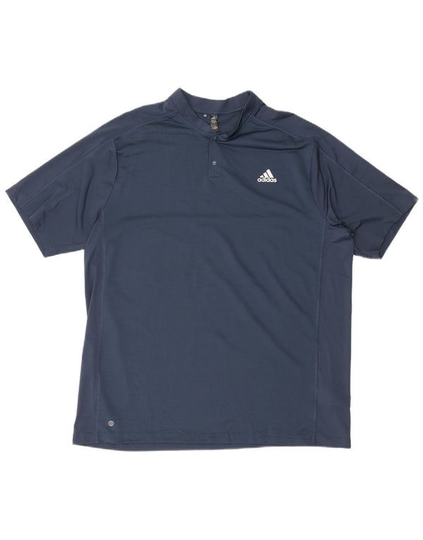 Adidas Herre Aeroready T-Shirt Top XL Navy Blue Polyester