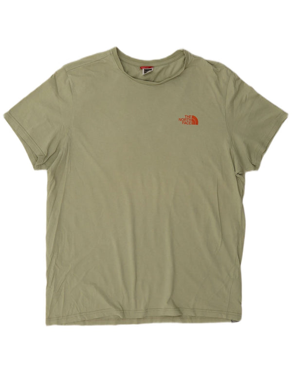 The North Face Herre T-Shirt Top XL Khaki Bomuld