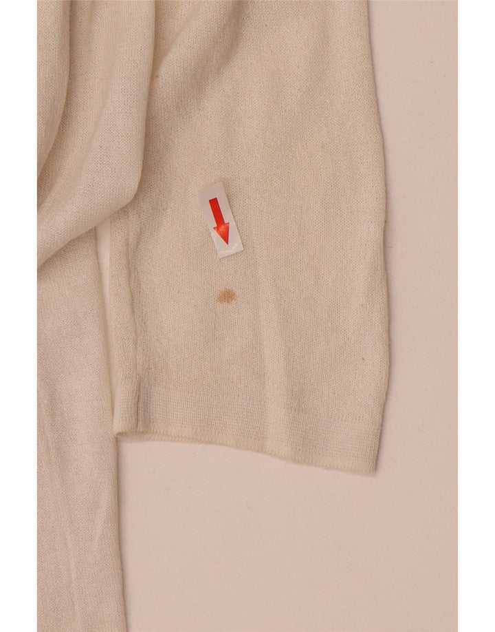 Marks & Spencer Dame Longline Cardigan Sweater UK 14 Medium Off White