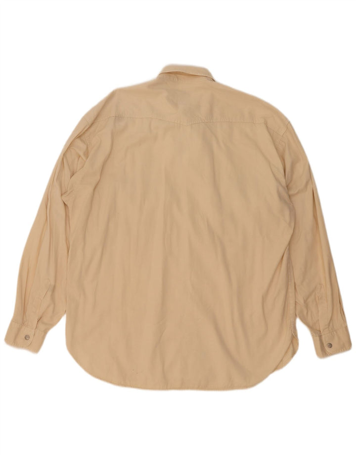 CASSUCI Herreskjorte 2XL Beige Bomuld