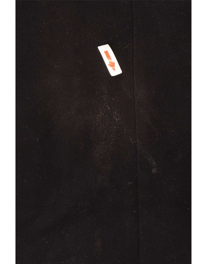 Topshop Dame Oversized Overfrakke UK 8 Small Black Polyester