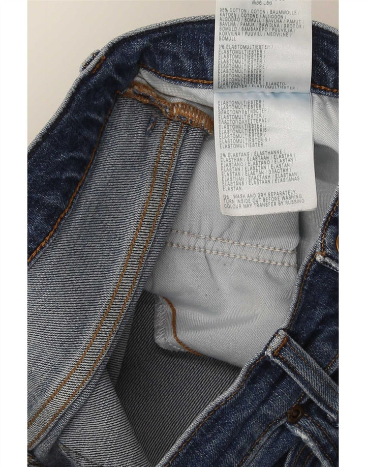 Lee Mens Brooklyn Straight Jeans W34 L29 Blå Bomuld