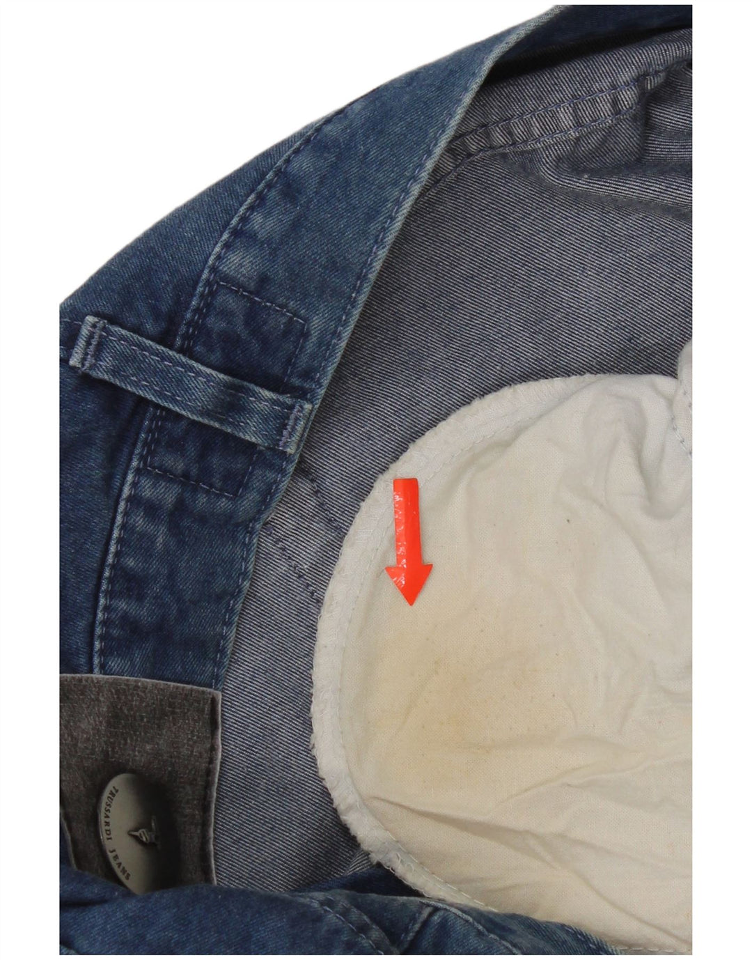 Trussardi Straight Jeans til mænd W33 L30 blå bomuld