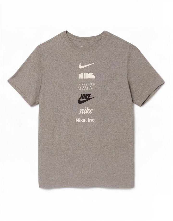 Nike grafisk T-shirt top til mænd, lille grå flækket