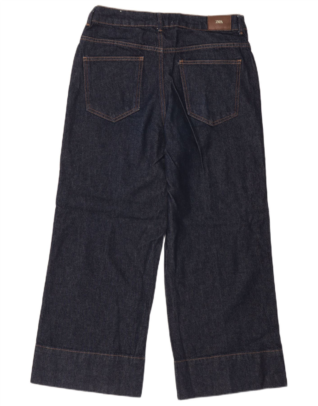 Zara Dame Løse Jeans EU 40 Medium W30 L27 Marineblå Bomuld