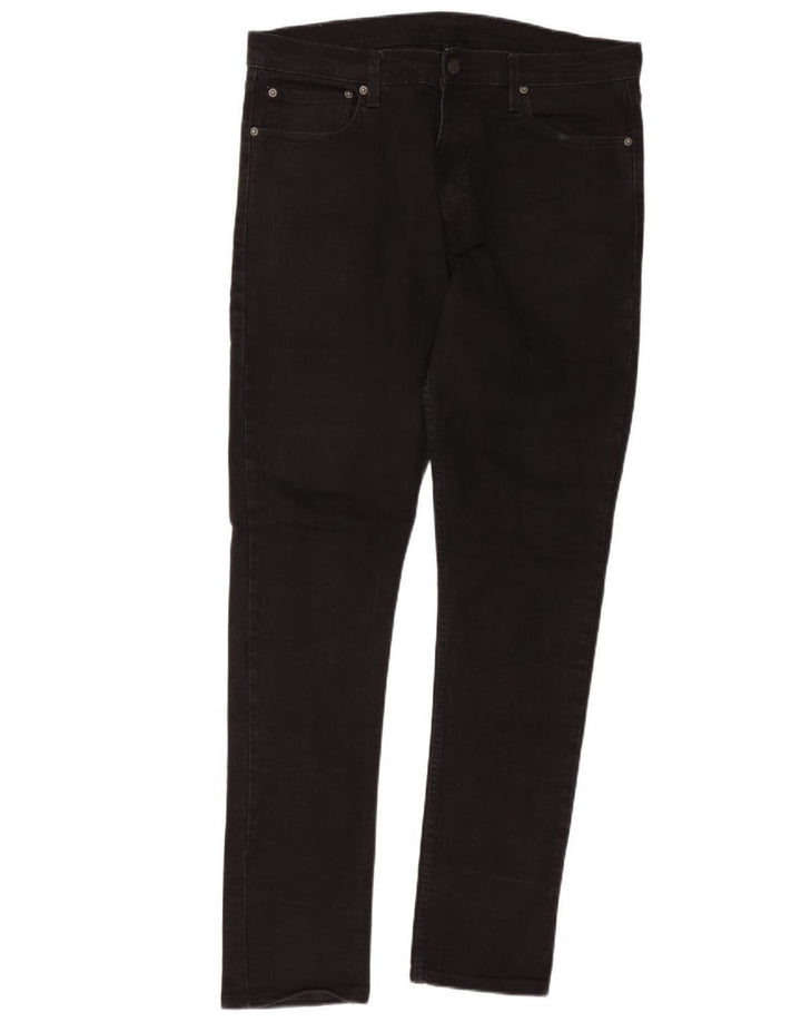Levi's Herre 512 Slim Tapered Jeans W38 L32 Sort Bomuld
