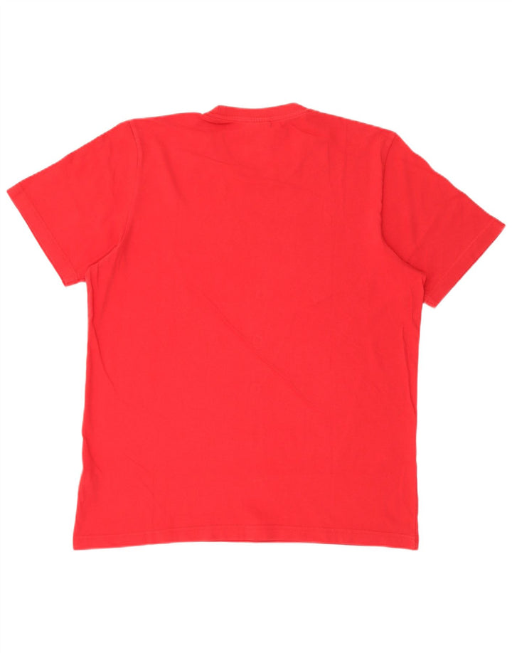 Adidas Grafisk T-shirt top til mænd, stor rød bomuld