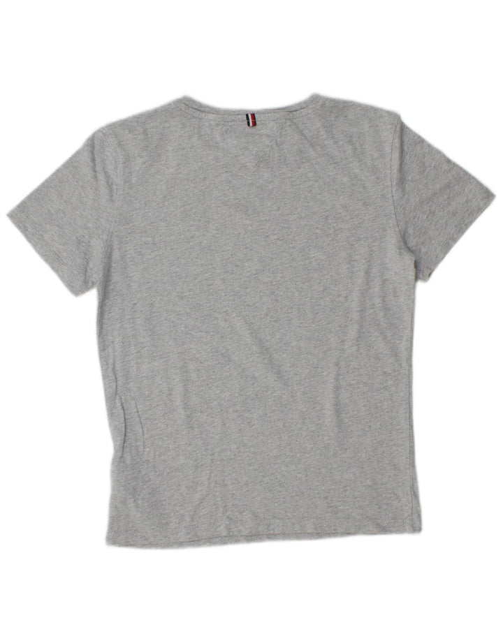 TOMMY HILFIGER Boys T-Shirt Top 11-12 Years Grey Cotton