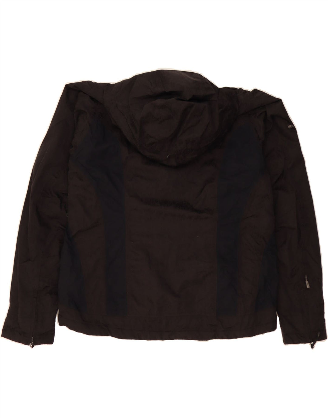 HELLY HANSEN Womens Windbreaker Jacket UK 16 Large Black Colourblock Vintage Helly Hansen and Second-Hand Helly Hansen from Messina Hembry 