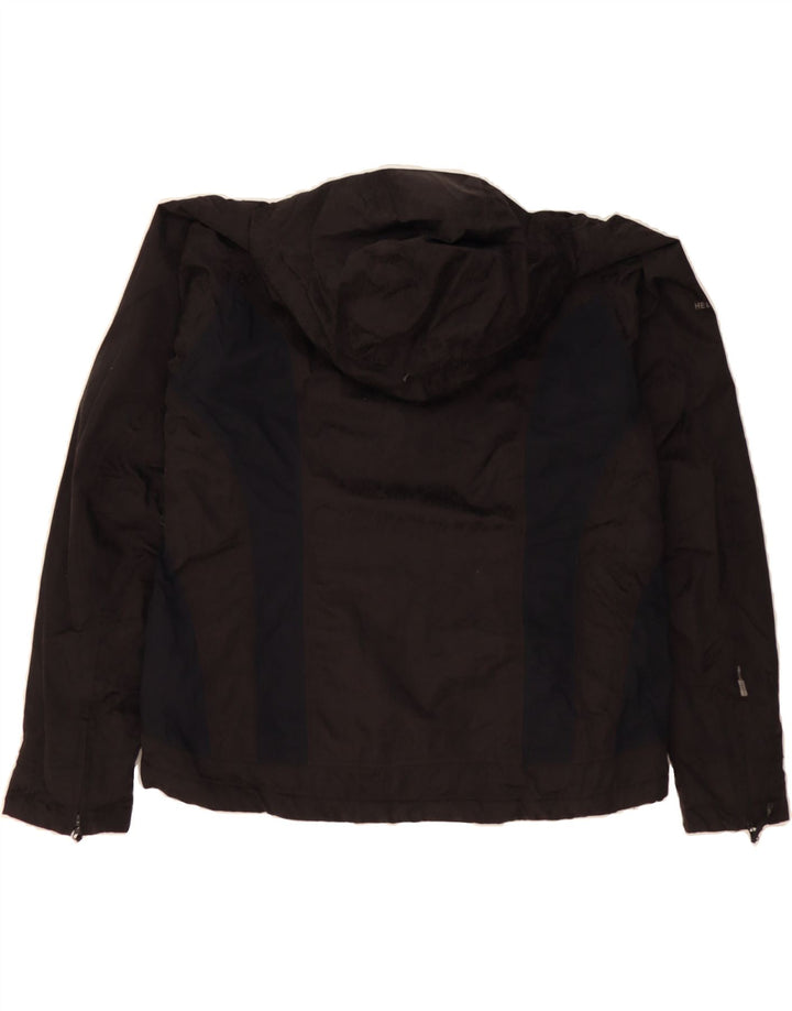 HELLY HANSEN Womens Windbreaker Jacket UK 16 Large Black Colourblock Vintage Helly Hansen and Second-Hand Helly Hansen from Messina Hembry 