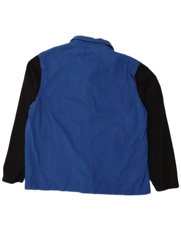 Lyle & Scott Herre Bomber Jacket UK 44 2XL Blå Colourblock Bomuld